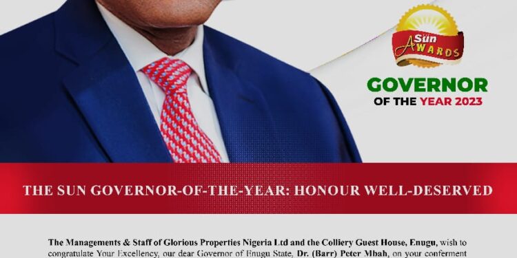 Nwodo Celebrates Gov Mbah As The Sun Governor Of The Year