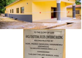 PROJECT COMMISSIONING: Gov Mbah Lauds Awgu Council Boss Over Commitment To Development