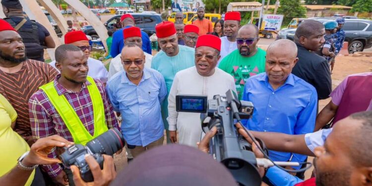 Governor Peter Mbah, Minister Of Works, Engr Dave Umahi Commend South East For Shunning The National Protests 