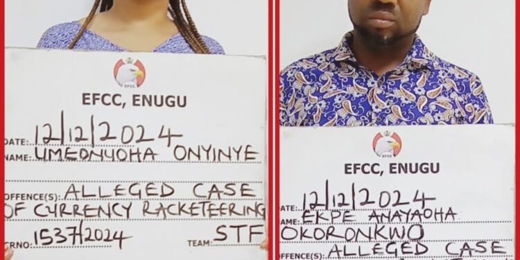 EFCC Arraigns Bankers For Alleged Currency Racketeering In Enugu