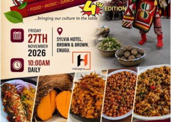 Enugu Foodfest Fourth Edition Holds On 27th Nov, 2026 At Sylvia Hotel Enugu 